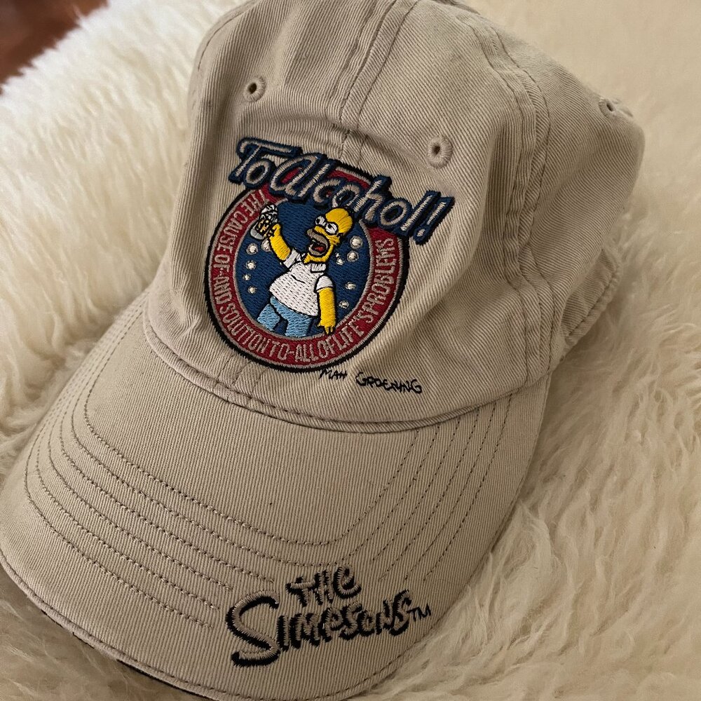 VINTAGE SIMPSONS 'TO ALCOHOL' HAT